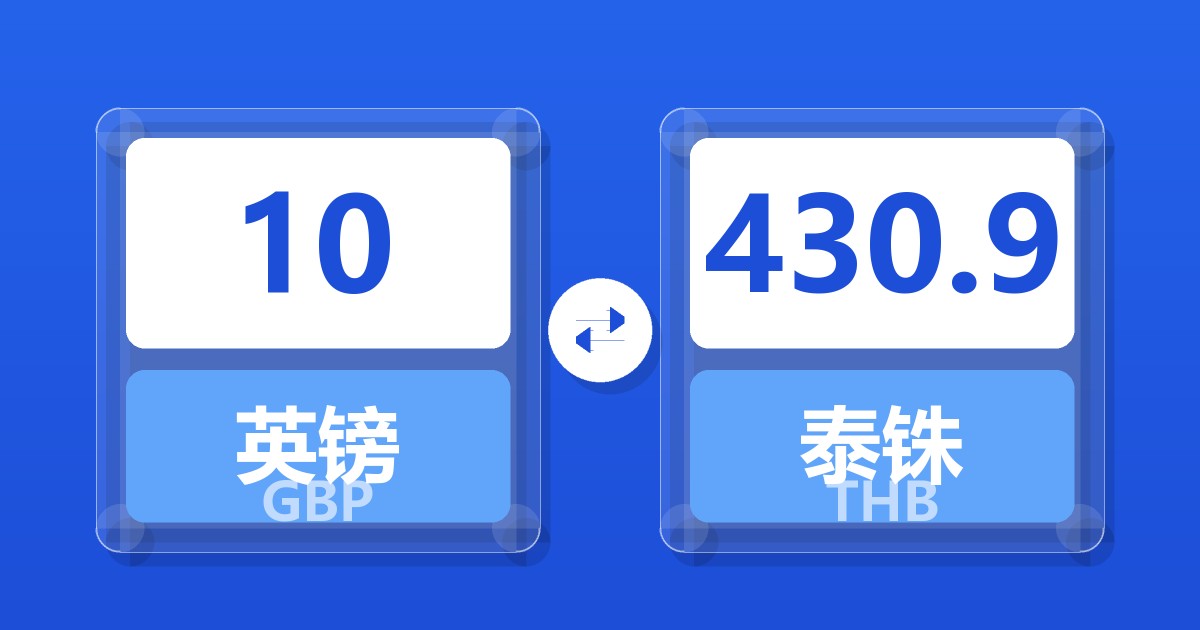 10英镑兑泰铢
