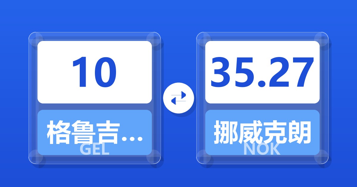 10格鲁吉亚拉里兑挪威克朗