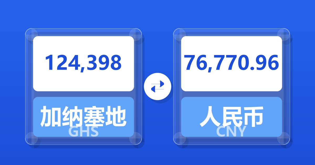 124,398加纳塞地兑人民币