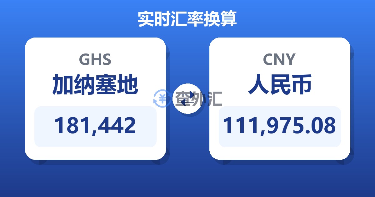 181,442加纳塞地兑人民币