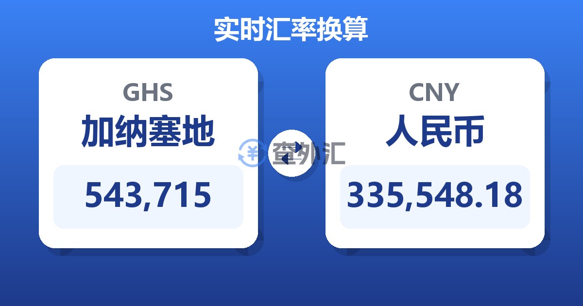 543,715加纳塞地兑人民币