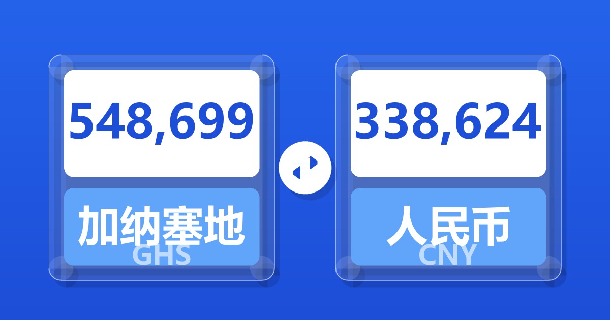 548,699加纳塞地兑人民币