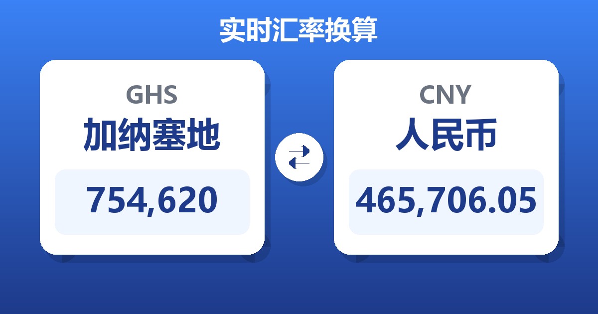 754,620加纳塞地兑人民币