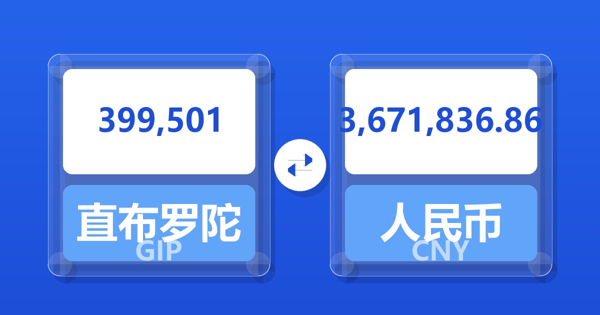 399,501直布罗陀镑兑人民币