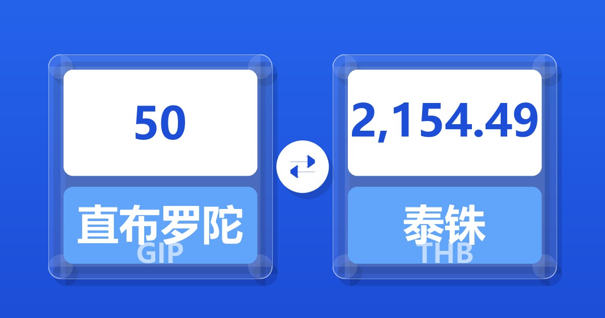 50直布罗陀镑兑泰铢