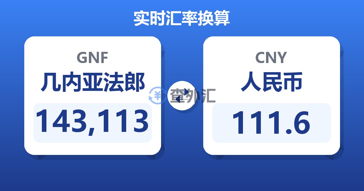 143,113几内亚法郎兑人民币