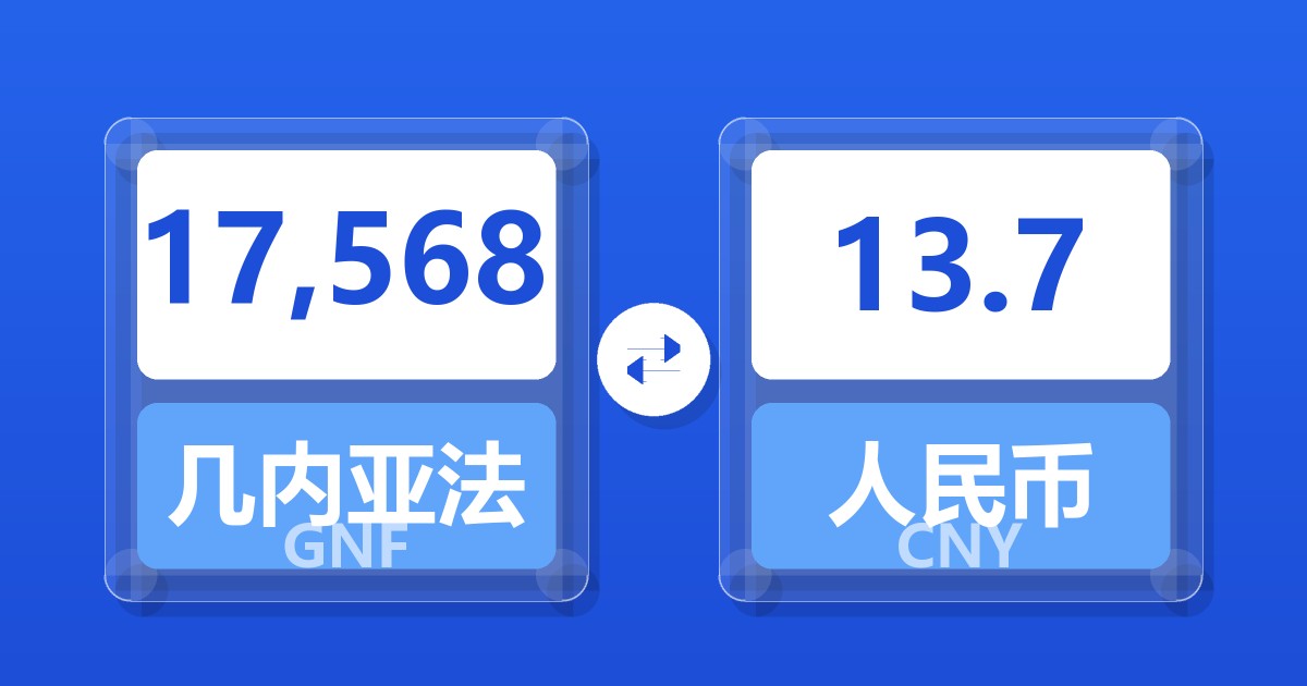 17,568几内亚法郎兑人民币
