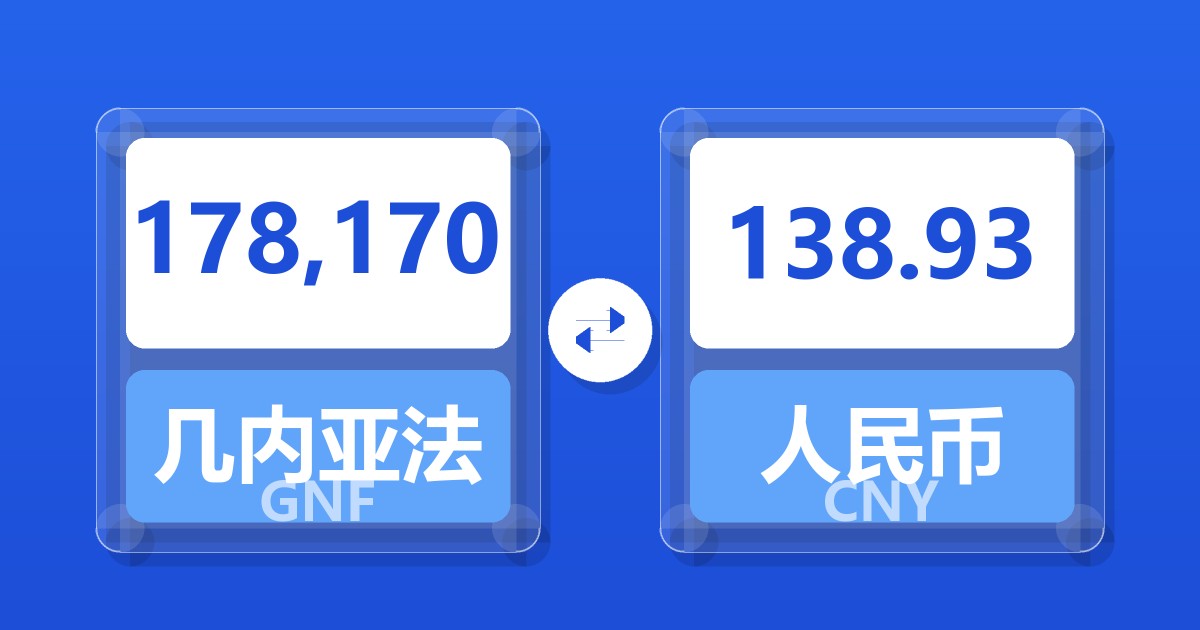 178,170几内亚法郎兑人民币