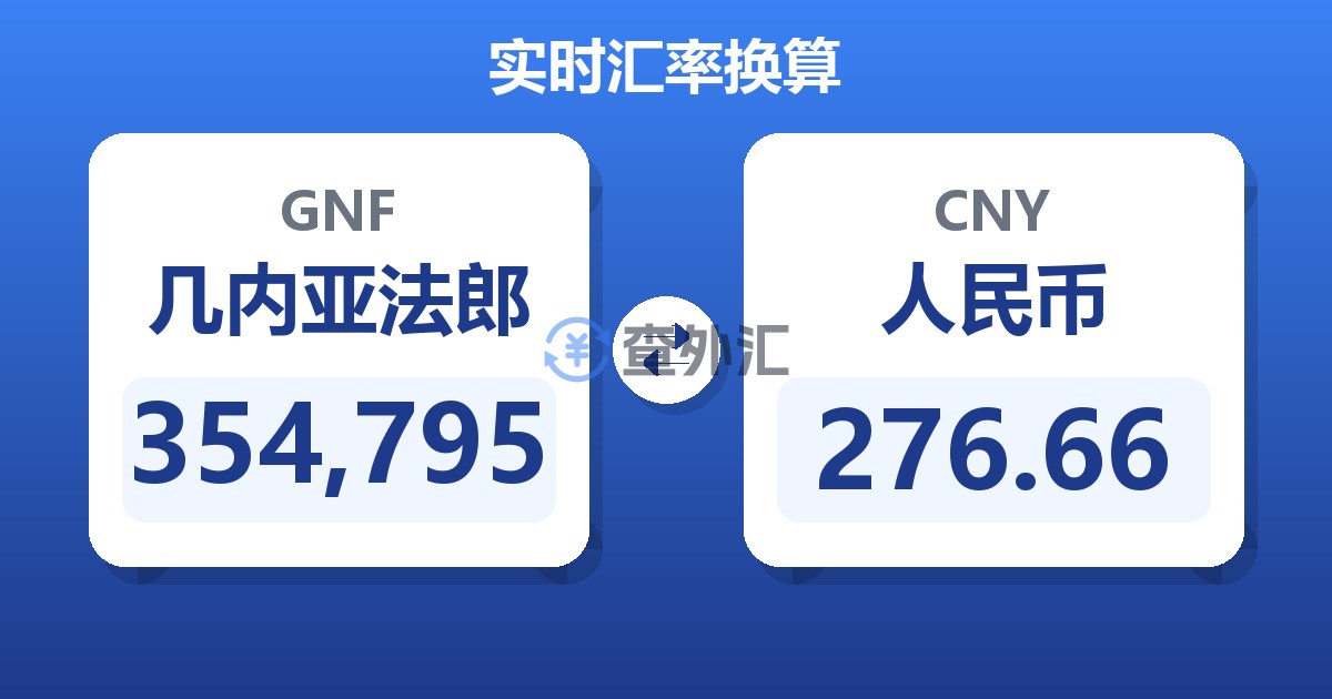 354,795几内亚法郎兑人民币