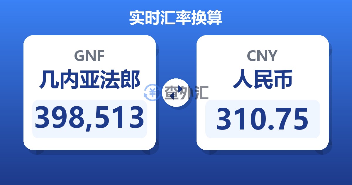 398,513几内亚法郎兑人民币