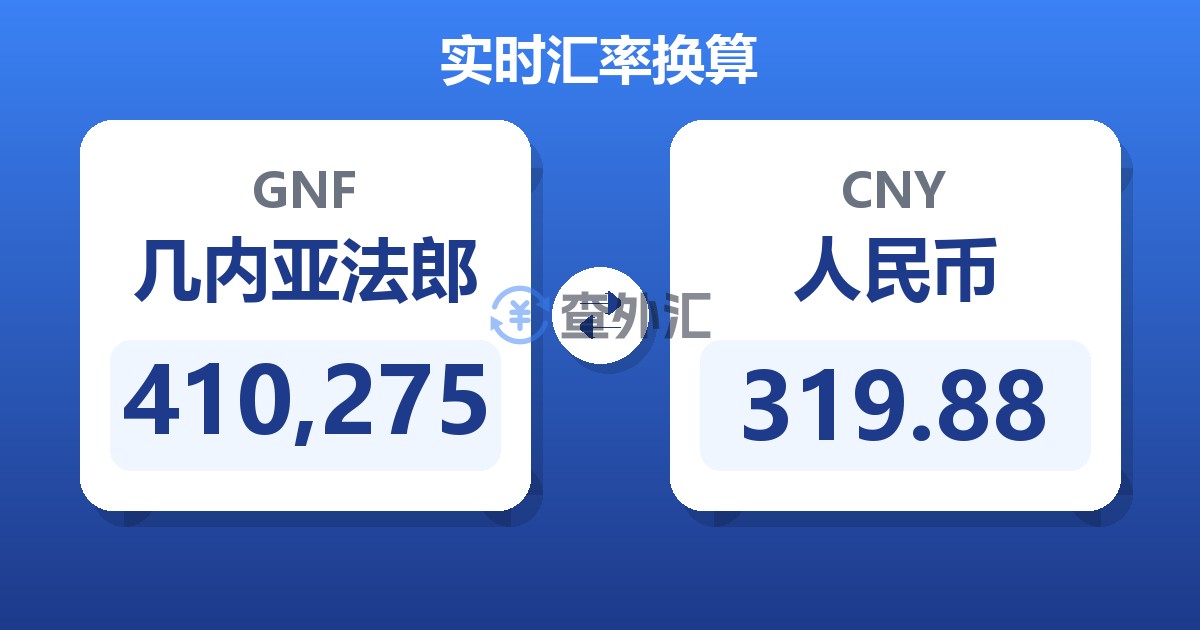 410,275几内亚法郎兑人民币