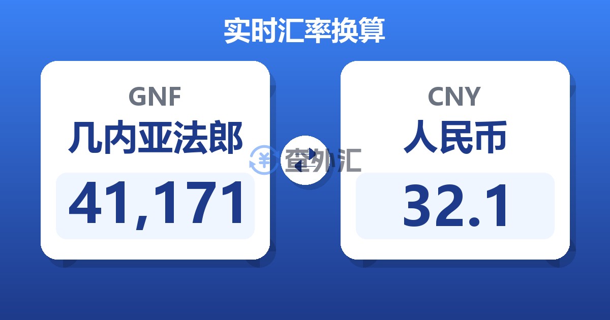 41,171几内亚法郎兑人民币