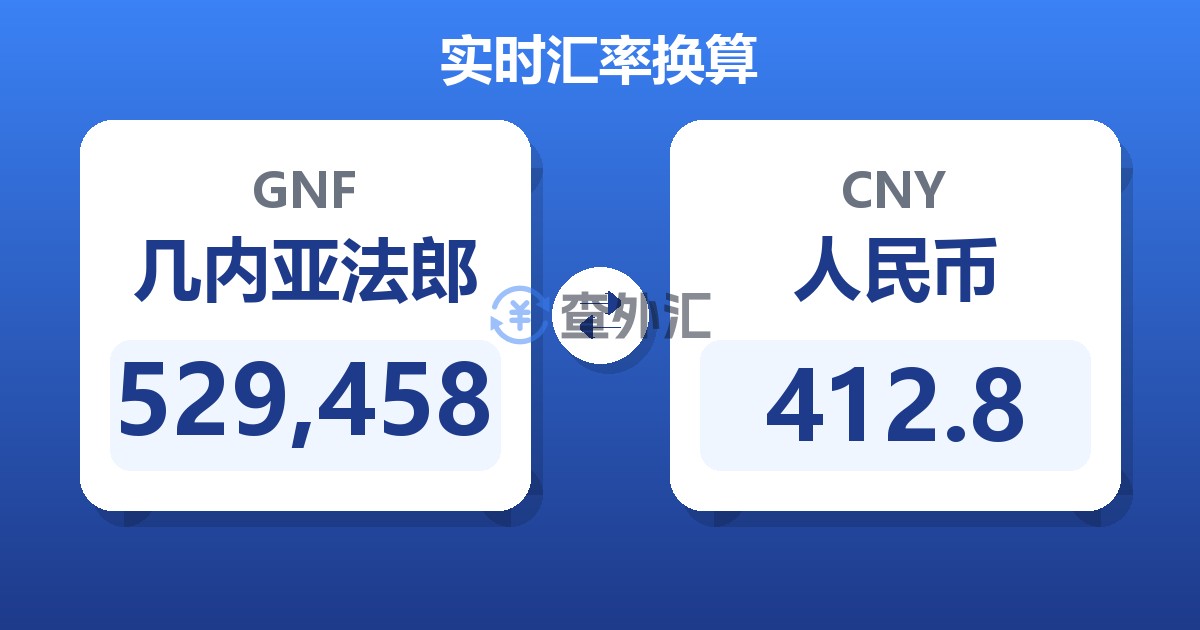 529,458几内亚法郎兑人民币