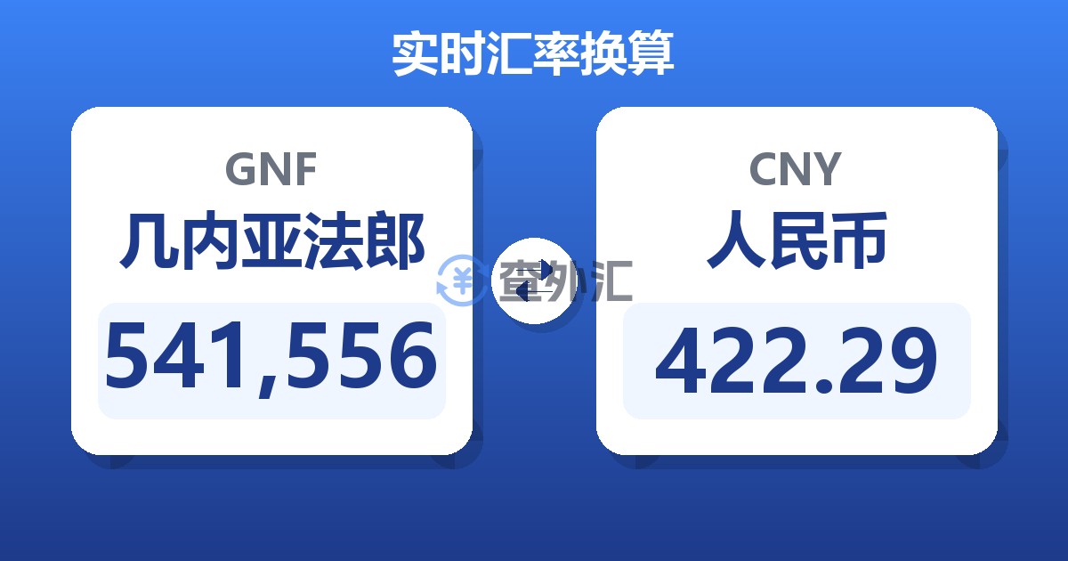541,556几内亚法郎兑人民币