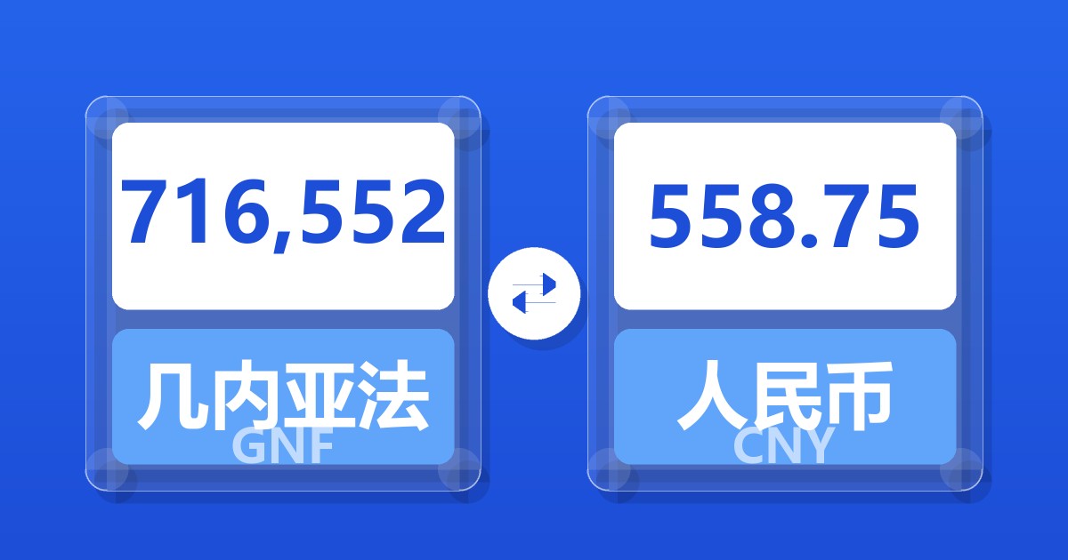 716,552几内亚法郎兑人民币