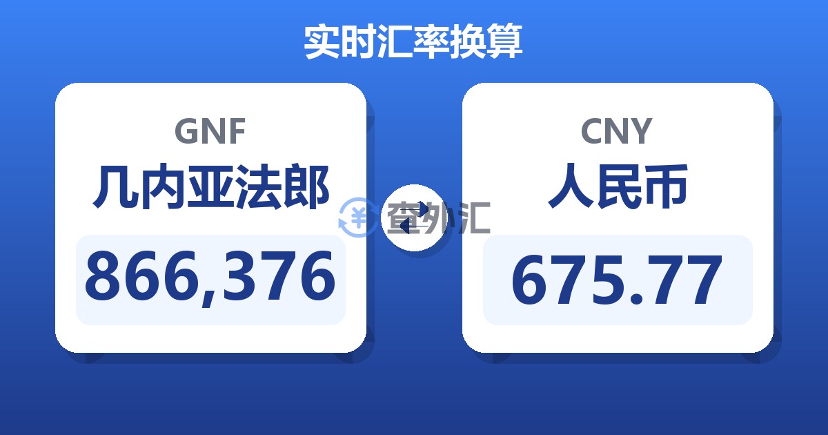 866,376几内亚法郎兑人民币