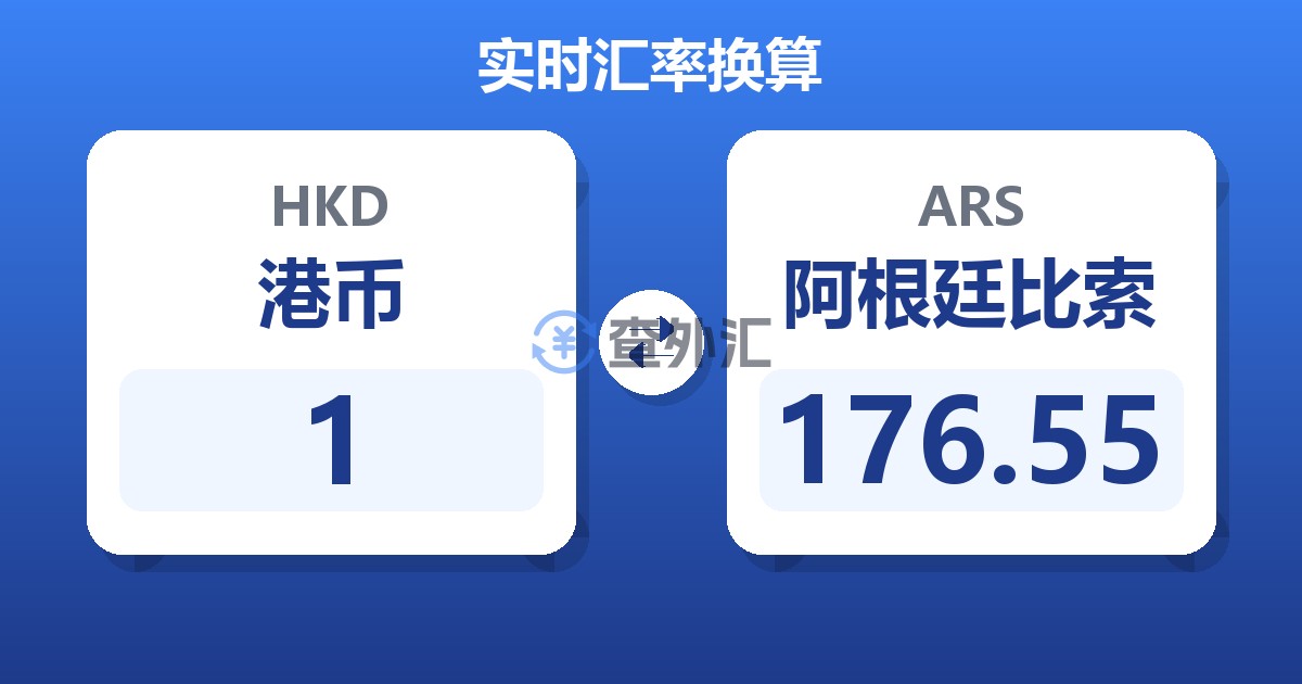 1港币兑阿根廷比索