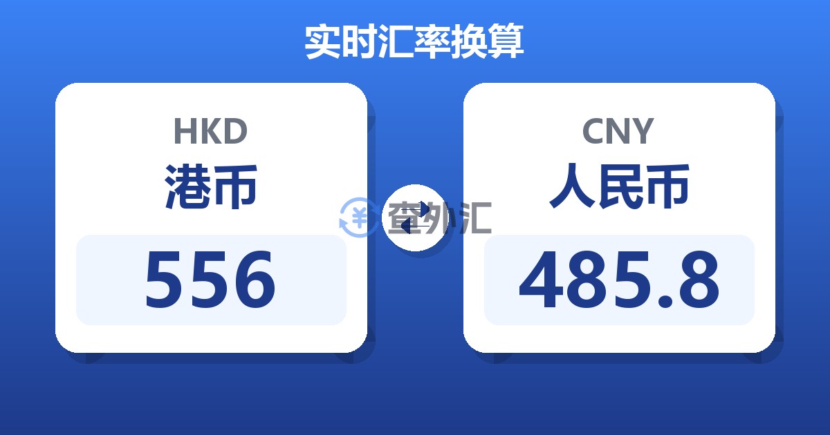 556港币兑人民币
