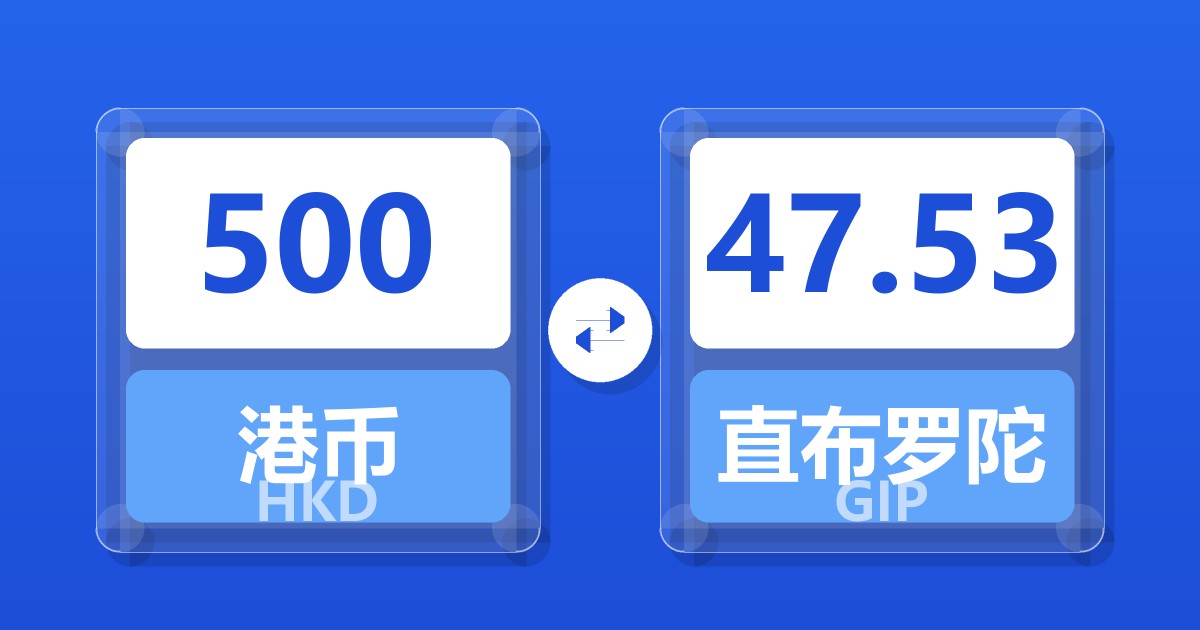 500港币兑直布罗陀镑
