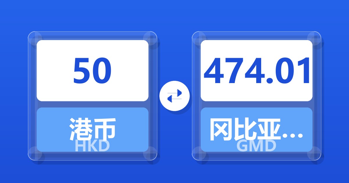 50港币兑冈比亚达拉西