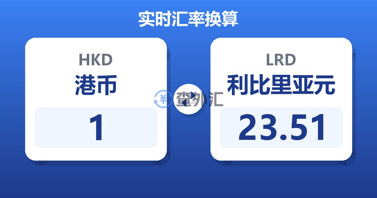 1港币兑利比里亚元