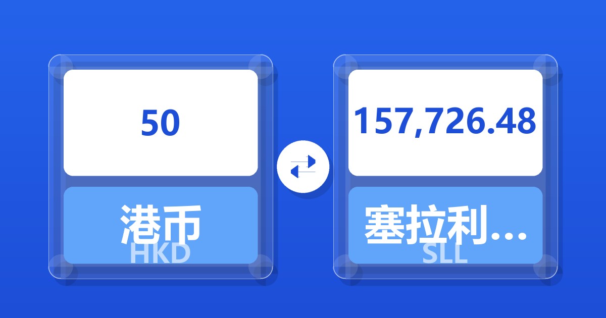 50港币兑塞拉利昂利昂（旧）