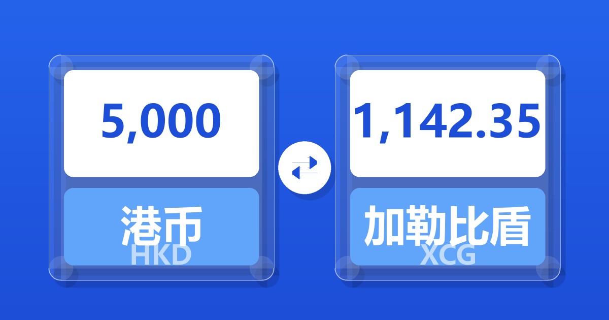 5,000港币兑加勒比盾
