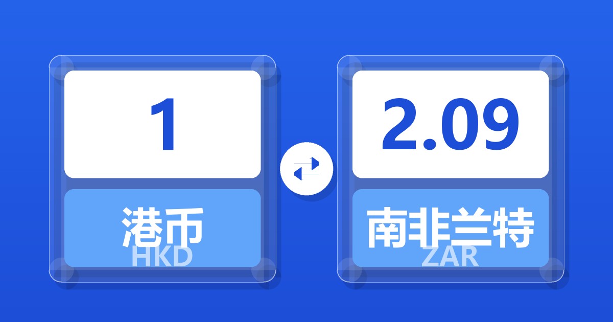 1港币兑南非兰特