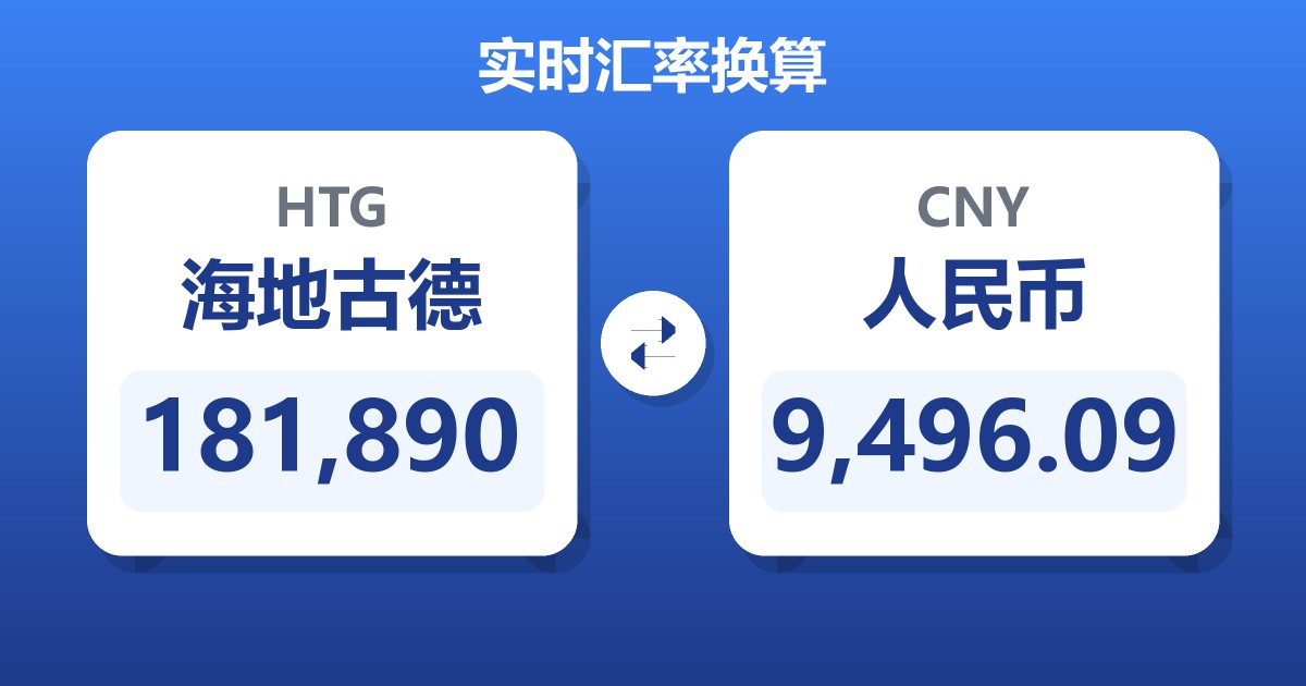 181,890海地古德兑人民币