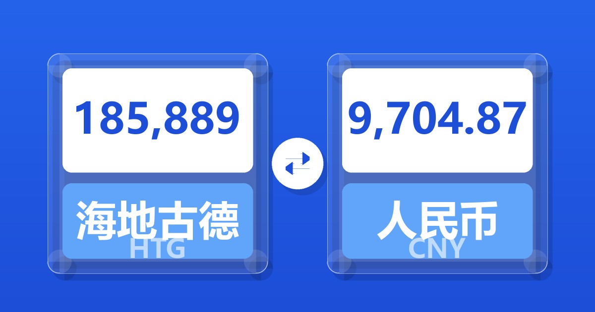 185,889海地古德兑人民币