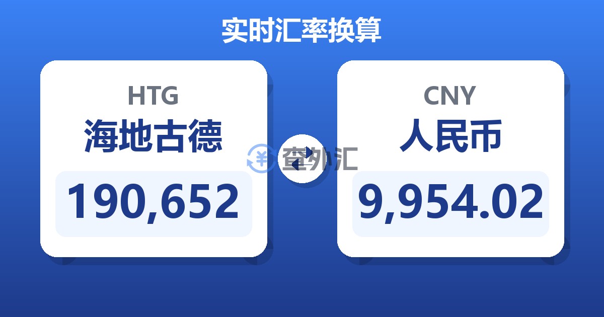 190,652海地古德兑人民币