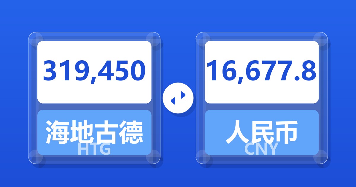 319,450海地古德兑人民币