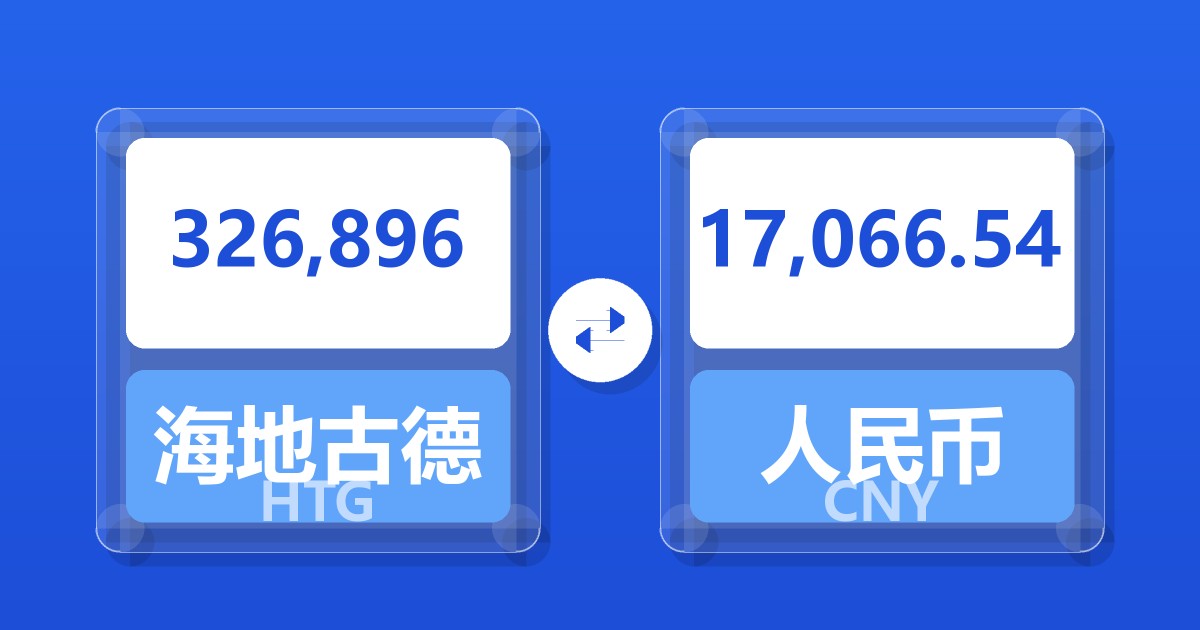 326,896海地古德兑人民币