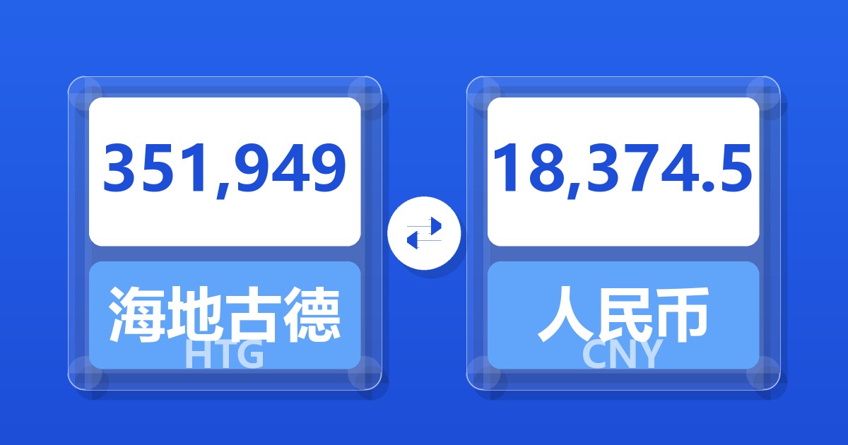 351,949海地古德兑人民币