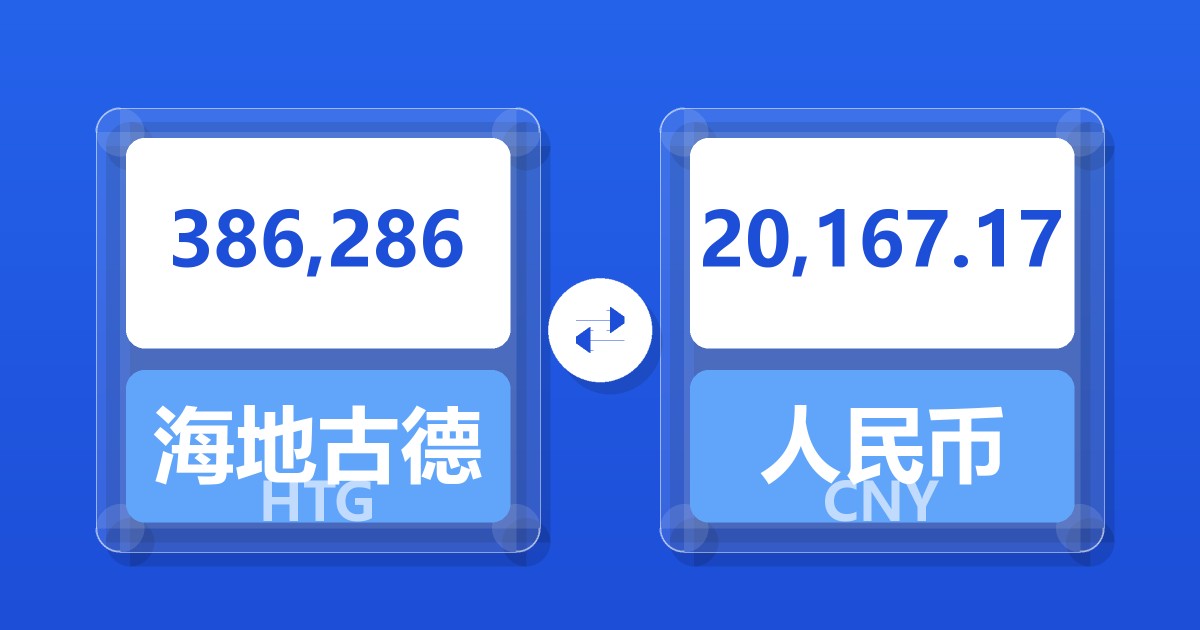 386,286海地古德兑人民币