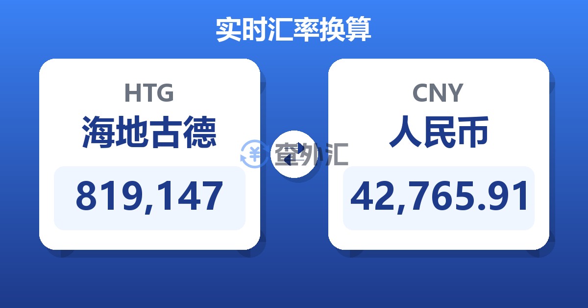 819,147海地古德兑人民币
