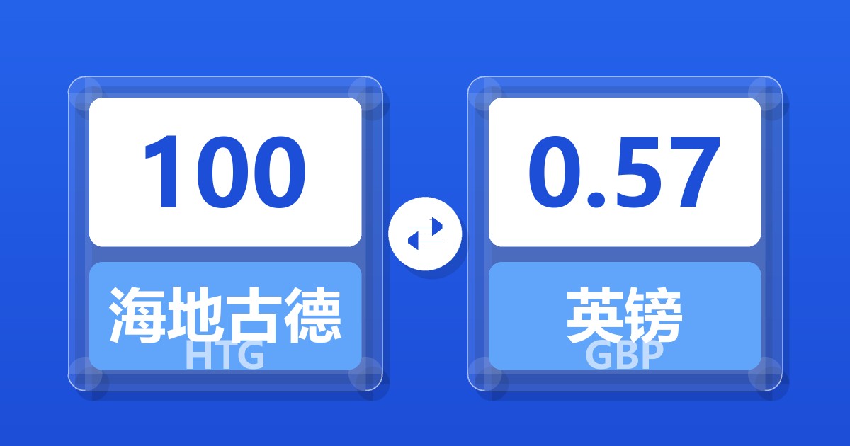 100海地古德兑英镑