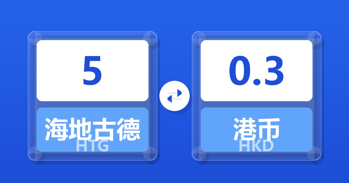 5海地古德兑港币