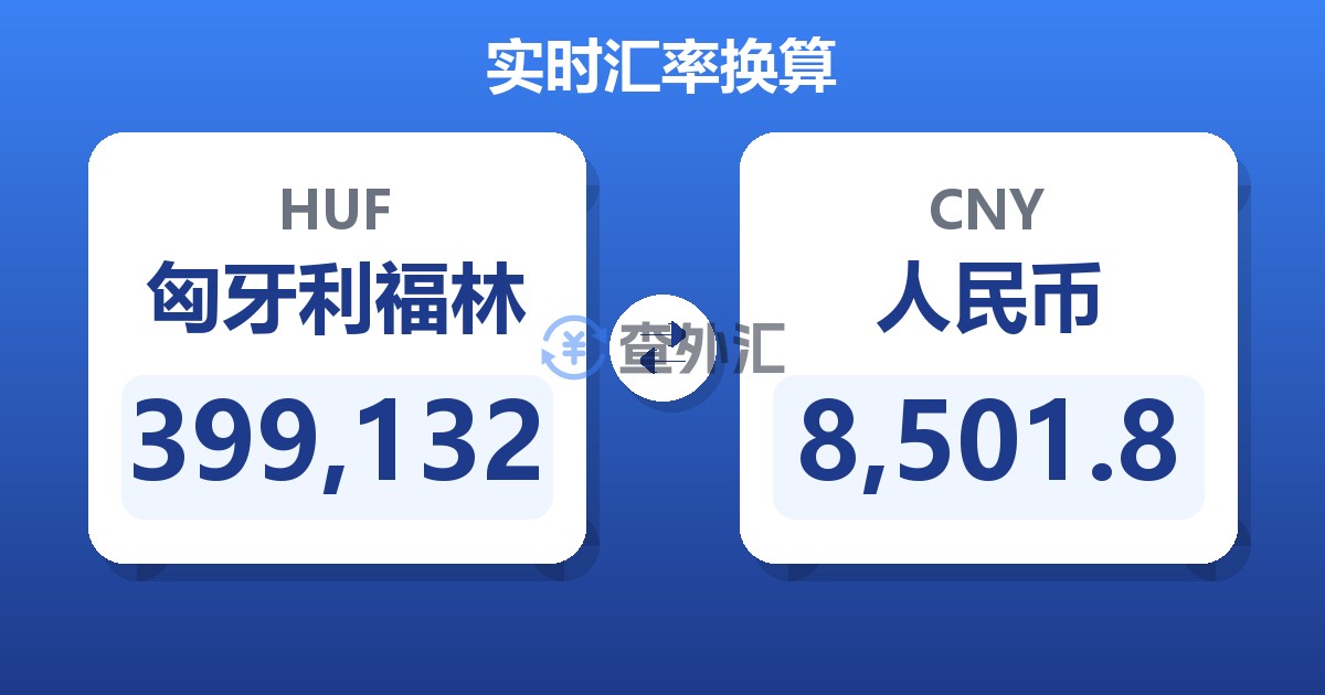 399,132匈牙利福林兑人民币