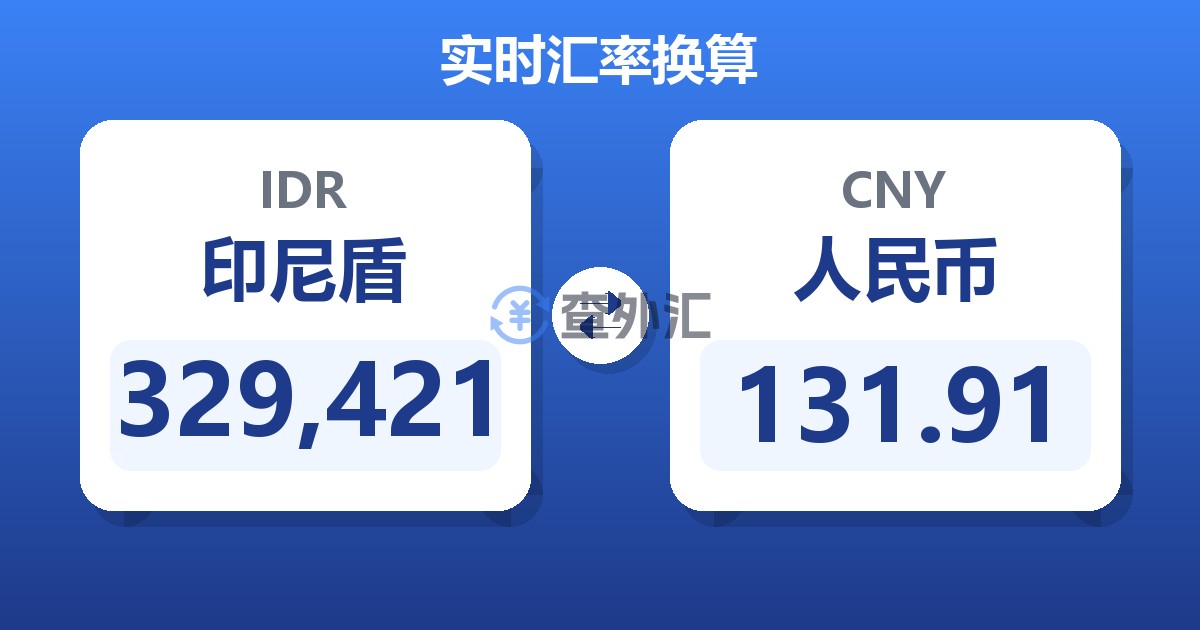 329,421印尼盾兑人民币