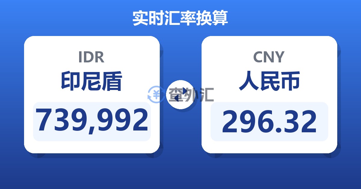 739,992印尼盾兑人民币