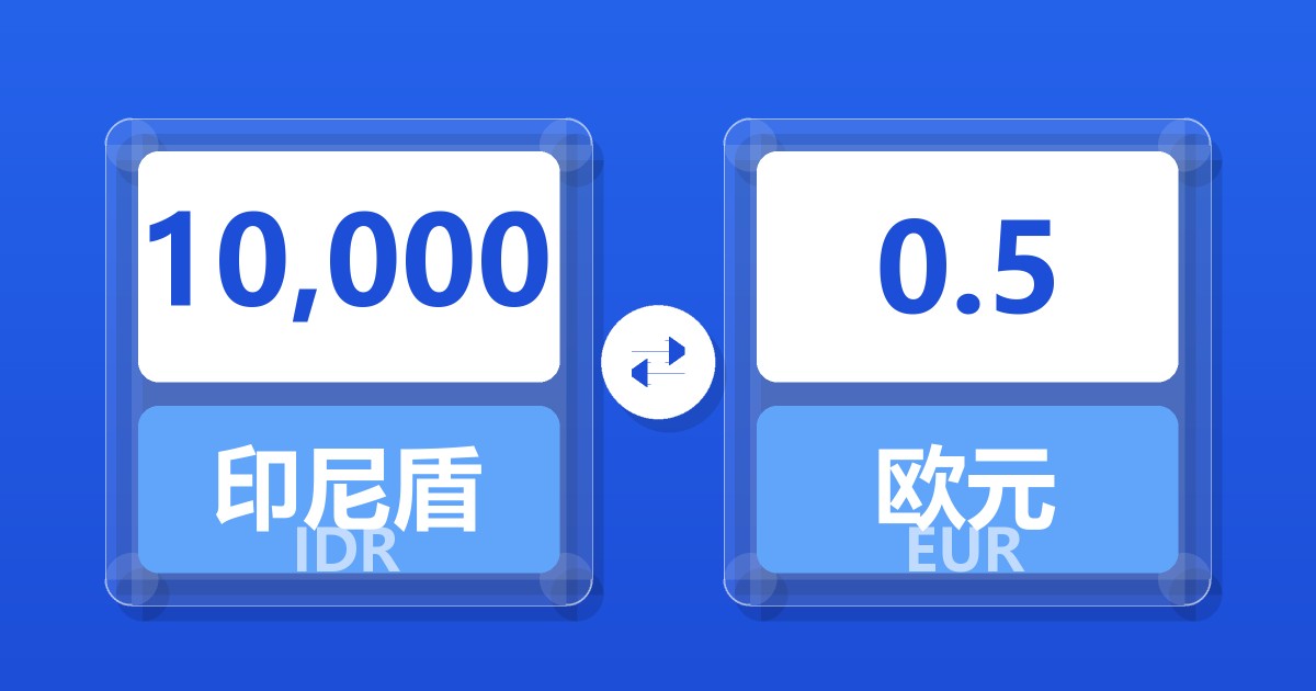 10,000印尼盾兑欧元