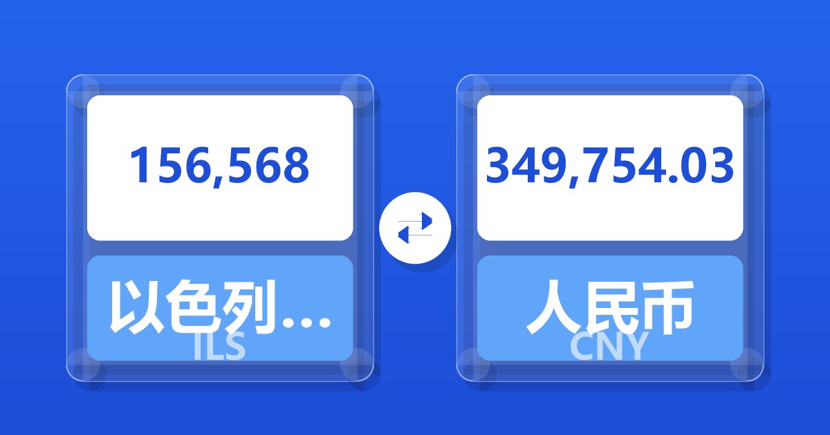 156,568以色列新谢克尔兑人民币
