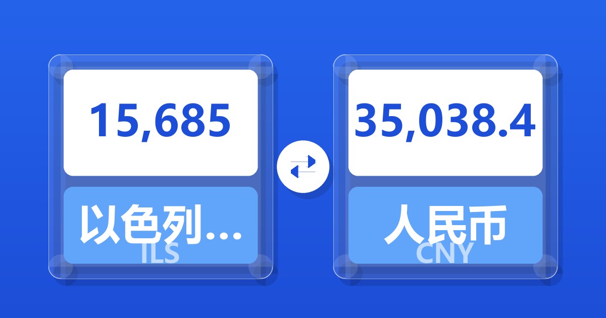 15,685以色列新谢克尔兑人民币