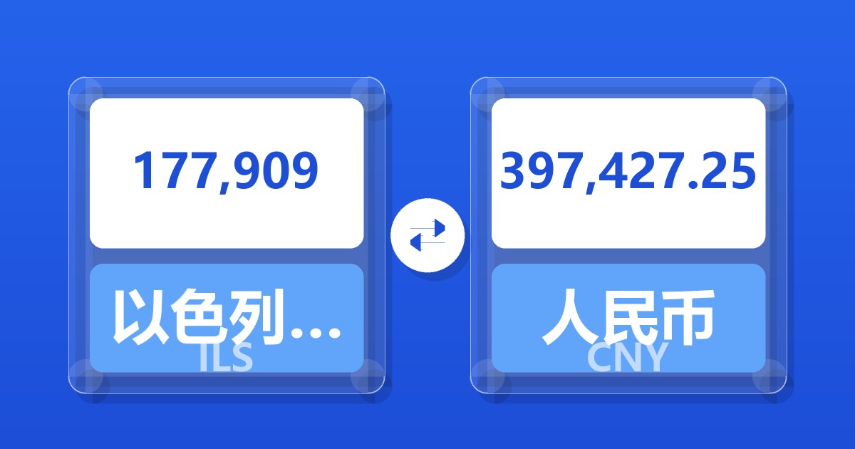 177,909以色列新谢克尔兑人民币