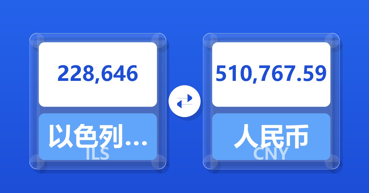 228,646以色列新谢克尔兑人民币