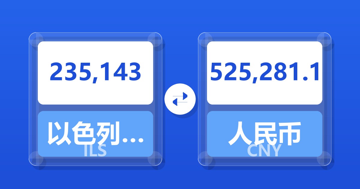235,143以色列新谢克尔兑人民币