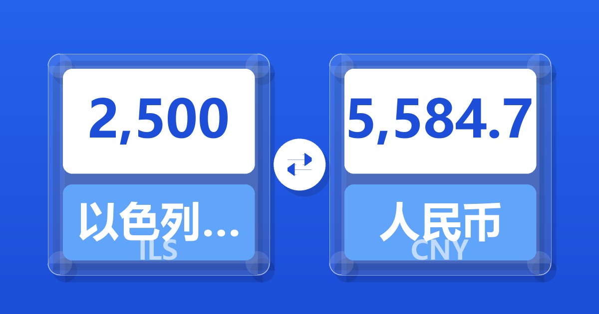 2,500以色列新谢克尔兑人民币