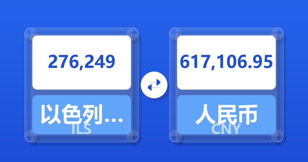 276,249以色列新谢克尔兑人民币