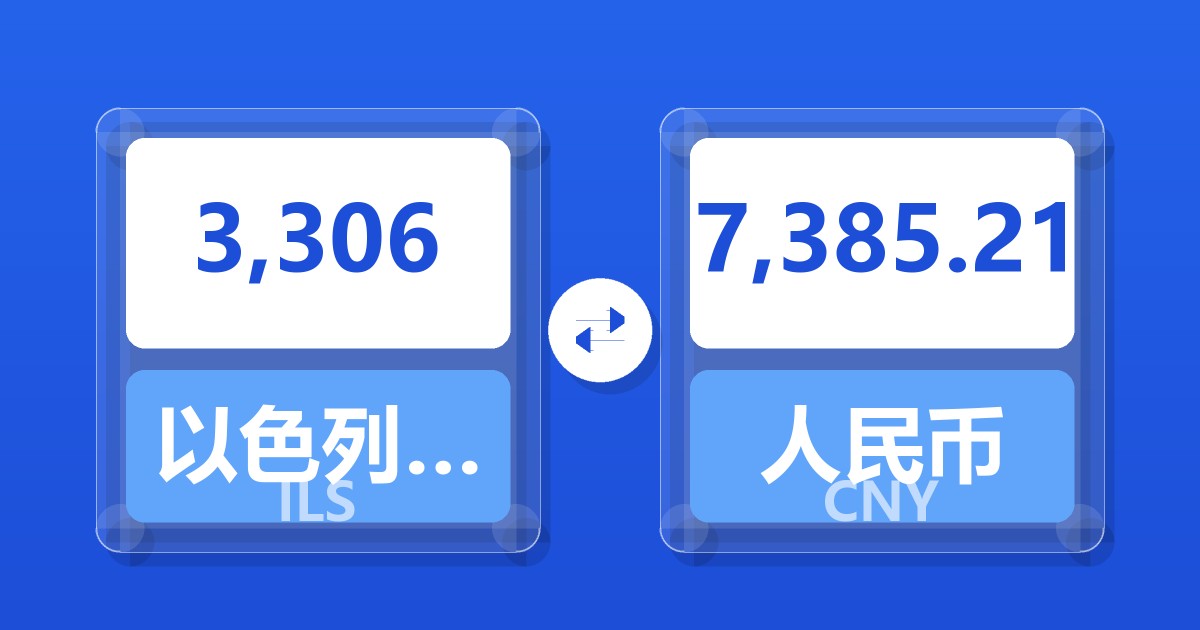 3,306以色列新谢克尔兑人民币